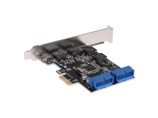 USB 3.0 PCIE PCI Express Control Card Adapter Desktop Front PCIe ...