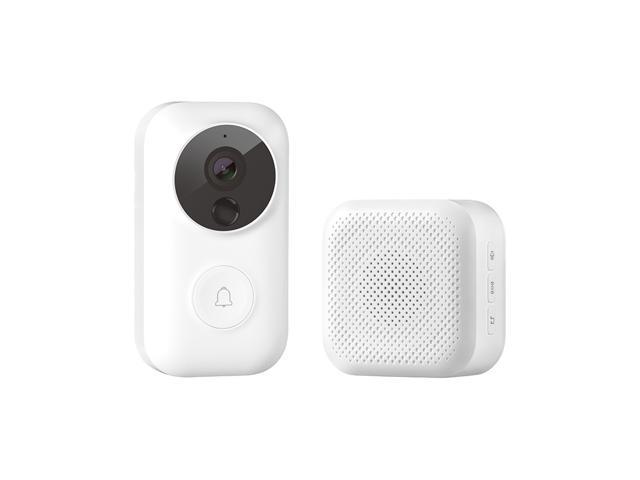 Video Doorbell Camera, Original Xiaomi Youpin Dingling Smart WIFI Video Visual Doorbell with Doorbell Receiver, Support Infrared Night Vision & Change Voice Intercom & Real-time Video Viewin