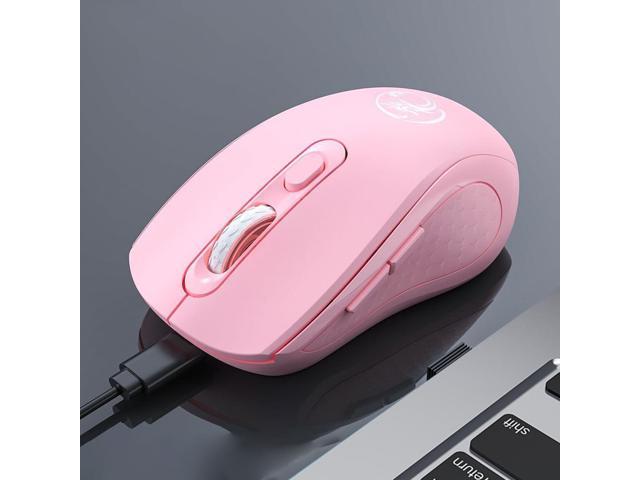 W-718 Rechargeable 6 Buttons 1600 DPI 2.4GHz Silent Wireless Mouse for Computer PC Laptop