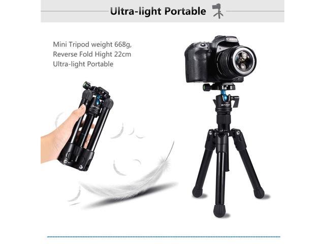 3kg Durable 24.5-57cm Adjustable Height Load Max GuiPing Pocket Mini Microspur Photos Magnesium Alloy Tripod Mount with 360 Degree Ball Head for DSLR /& Digital Camera