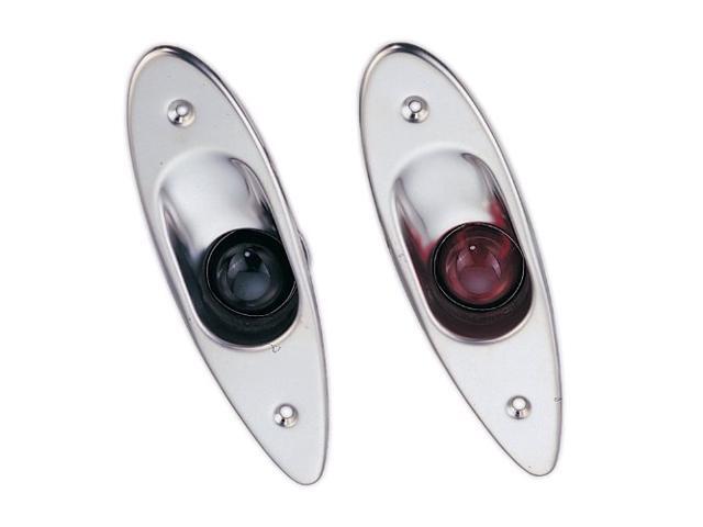 Marine Boat Navigational Side Bow Tear Drop Lights Stainless Steel