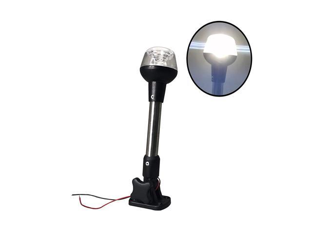 Pactrade Marine Boat Pontoon Folding All Round Stern Navigation Light 9.5/"H SS