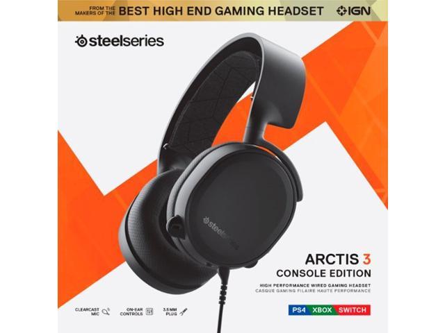 Black Arctis 3 Console 2019 Edition Wired Stereo Gaming Headset SteelSeries 
