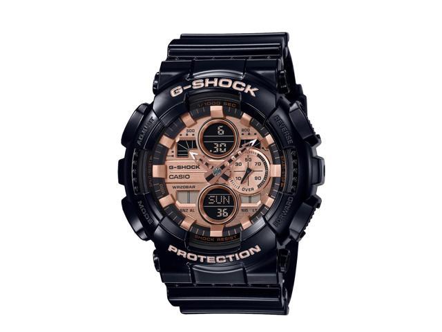 black and rose gold g shock