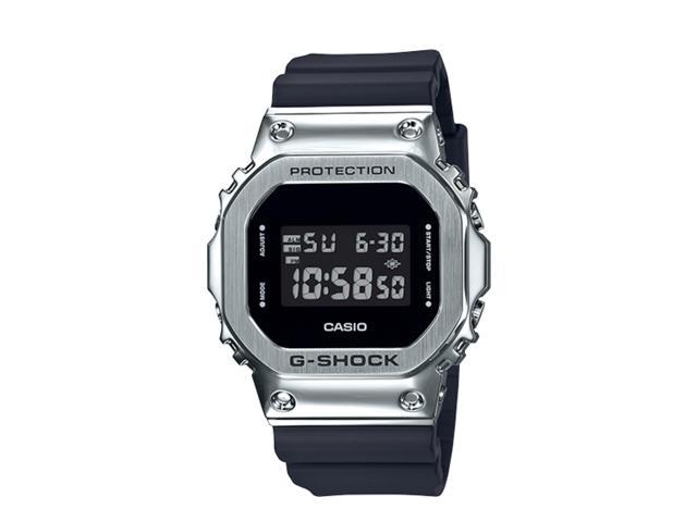 g shock black and silver watch