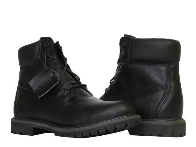 timberland 6 inch black leather