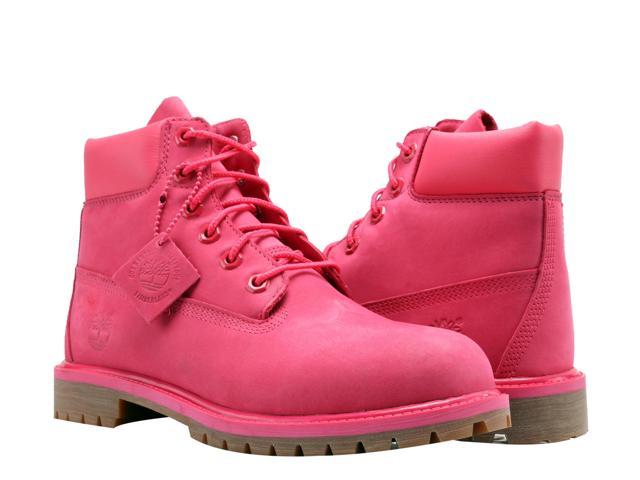 girls pink work boots