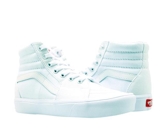 vans sk8 hi unisex trainers in white with large logo