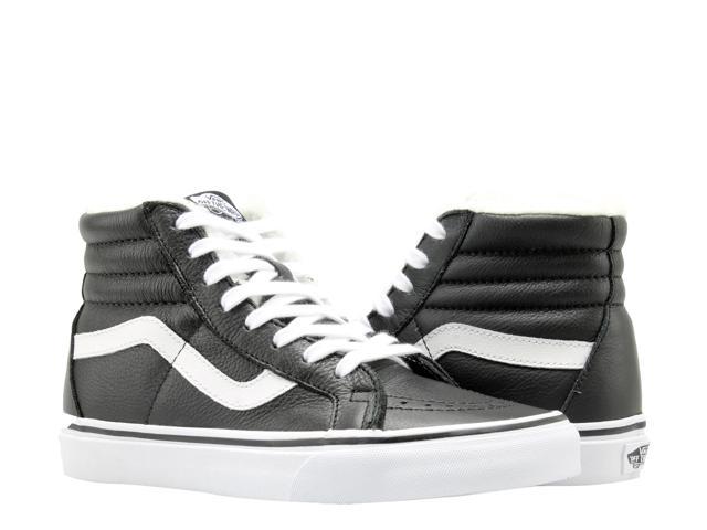 vans classic sk8 hi sneakers in black and white