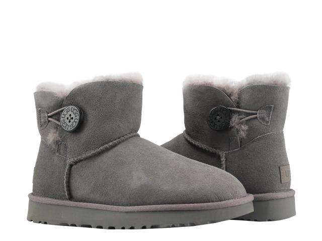 gray ugg boots with buttons