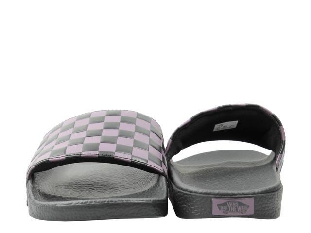 purple vans slides