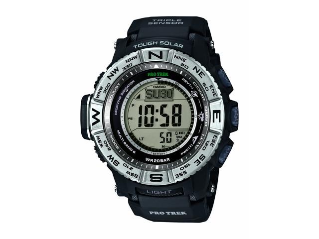 casio men's pro trek prw3500 solar powered atomic digital watch