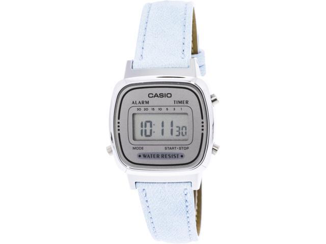 Casio La670wl 2a Women S Blue Leather Band Vintage Silver Tone Digital Watch Newegg Com - Casio Digital Leather Watch In Cream Casio La670wl 2a Women S Blue Leather Band Vintage Silver Tone Digital Watch Newegg Com - Casio Digital Leather Watch In Cream