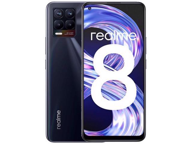 Realme 8 Dual-SIM 64GB ROM + 4GB RAM (GSM Only | No CDMA) Factory Unlocked 4G/LTE Smartphone (Punk Black) - International Version