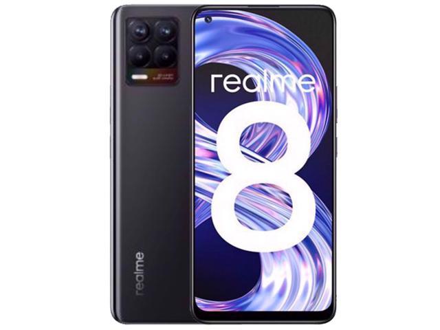 Realme 8 Dual-SIM 128GB ROM + 6GB RAM (GSM Only | No CDMA) Factory Unlocked 4G/LTE Smartphone (Cyber Black) - International Version
