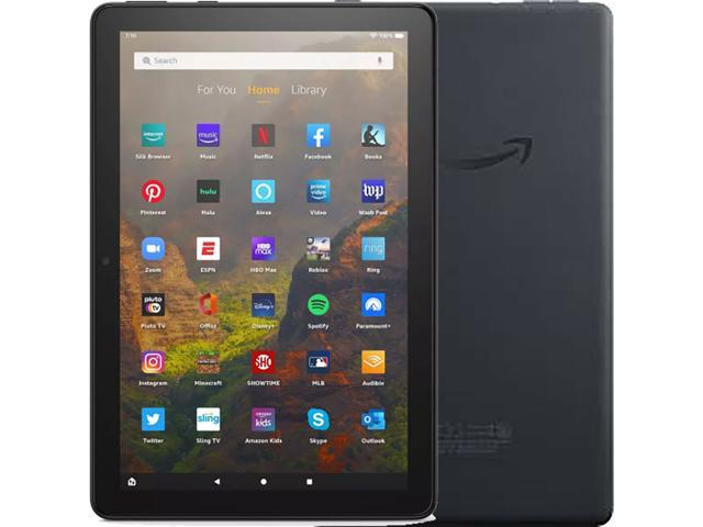 Amazon Fire HD 10 10.1" Tablet (2021) 32GB + 3GB RAM 10.1" (GSM Only | No CDMA) Factory Unlocked Wi-Fi Only Tablet (Black) - International Version