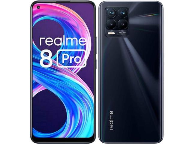 Realme 8 Pro Dual-SIM 128GB ROM + 8GB RAM (GSM Only | No CDMA) Factory Unlocked 4G/LTE Smartphone (Punk Black) - International Version