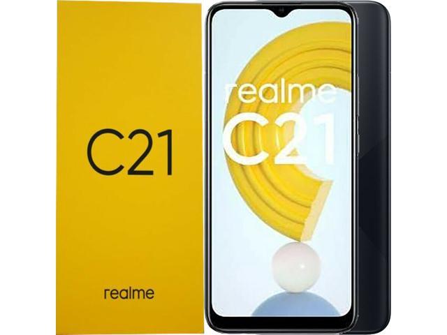Realme C21 Dual-SIM 64GB ROM + 4GB RAM (GSM only | No CDMA) Factory Unlocked 4G/LTE SmartPhone (Cross Black ) - International Version