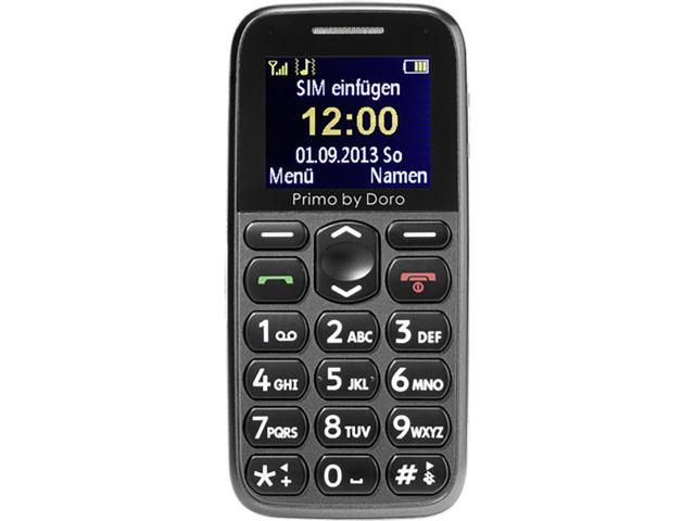 Doro Primo No GSM Version Cell-Phone (Anthracite) Factory International CDMA) Unlocked Only - Single-SIM | 2G 215 (GSM