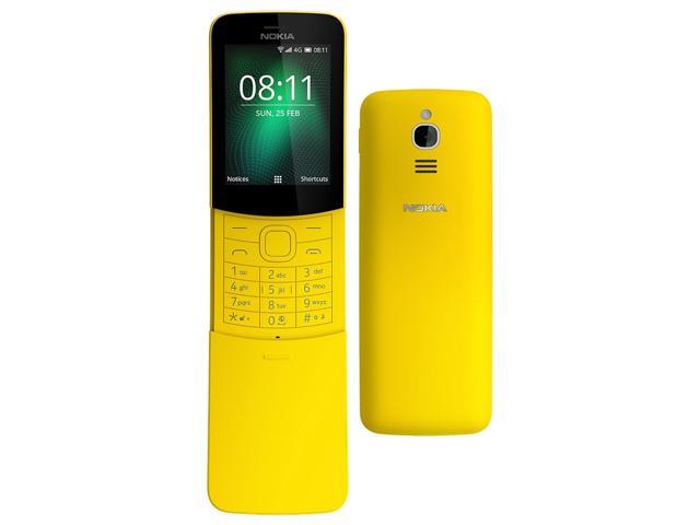 Nokia 8110 4G (2018) Dual-SIM 4GB (No CDMA, GSM only) Factory Unlocked 4G/LTE Smartphone - Yellow