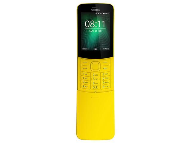 Nokia 8110 4G (2018) Single-SIM 4GB (No CDMA, GSM only) Factory Unlocked 4G/LTE Smartphone - Yellow