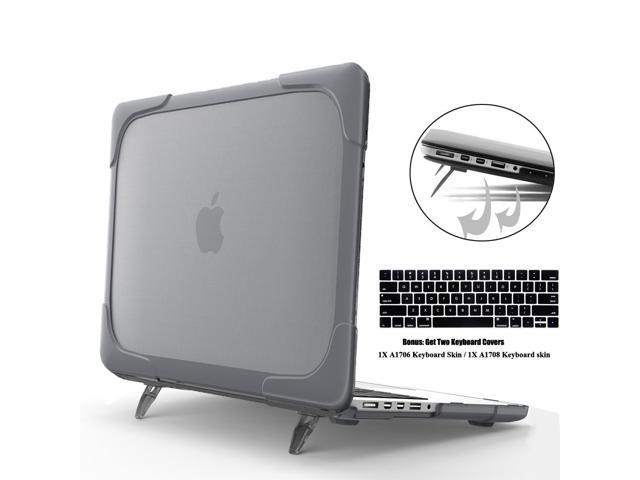 Macbook Pro 13 Inch Case 17 16 Release A1706 A1708 Shell Coxtech Rubberized Hard Case Cover With Kickstand Keyboard Skin For Apple Macbook Pro 13 With Without Touch Bar