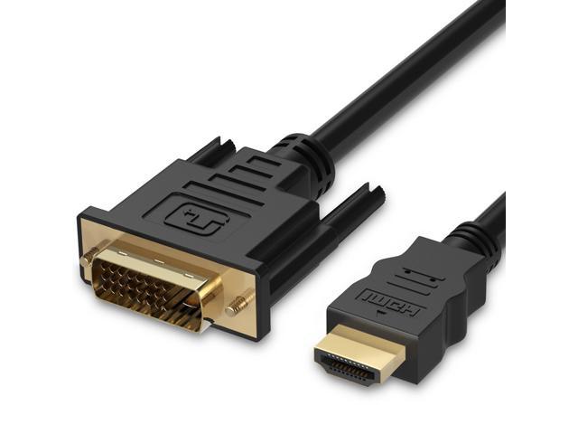 Hdmi To Dvi Cable 6 Ft Dvi D To Hdmi Cord Bi Directional Gold Plated High Speed Hdmi Type A To Dvi For Hdtv Apple Tv Smart Tv Ps3 Ps4 Xbox One X One S 360 Wii U