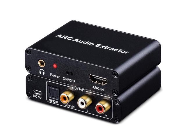 Arc Audio ☆ HDMI-compatible ARC Audio Extractor Converter Adapter for Optical Fiber Coa 