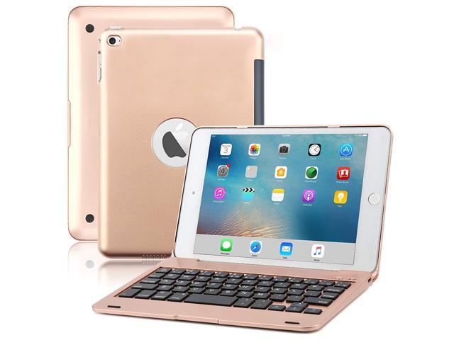 Slim iPad Mini 4 Case with Keyboard Aluminium Wireless Bluetooth Keyboard  Case with Folding Stand Smart Folio Cover Shell For Apple iPad Mini 4th Gen  2015 Release Model A1538 A1550 - Newegg.com