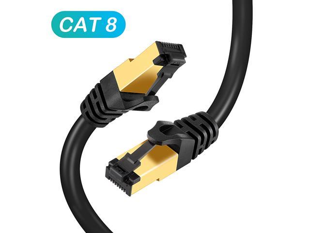 Cat7 Network Ethernet RJ45 Flat SSTP LAN Patch Cable Net Modem ADSL Gigabit Lot 