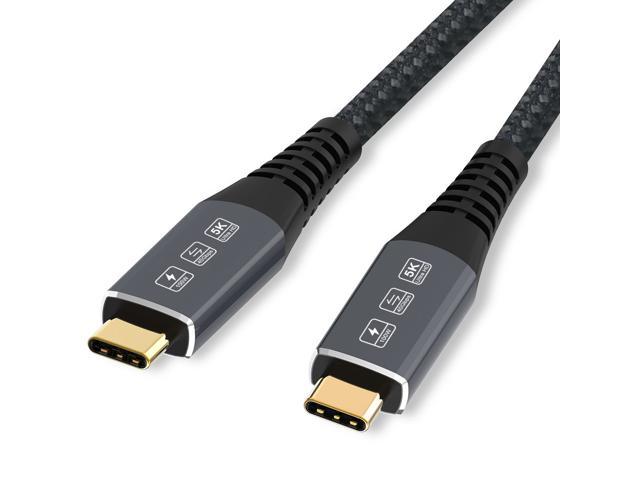 CableDeconn USB4 5K Cable M/M USB-C Compatible with TB 3 5K/4K 60Hz