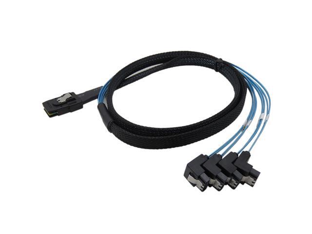 Computer Cables 2017 1M Mini SAS SFF-8087 36 PIN to 4 SATA 7 P HD Splitter Breakout CableMINI SAS 36P to 4 SATA,Support 10gbps Band US, Cable Length: 1m, Color: Black