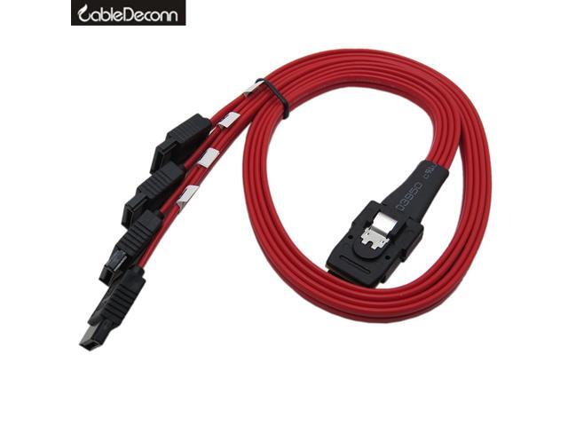 Computer Cables 2017 1M Mini SAS SFF-8087 36 PIN to 4 SATA 7 P HD Splitter Breakout CableMINI SAS 36P to 4 SATA,Support 10gbps Band US, Cable Length: 1m, Color: Black