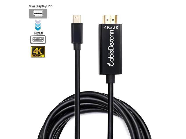 Cabledeconn Mini Displayport Thunderbolt 2 To Hdmi 4k 6ft Cable For Macbook Pro Apple Mac Macbook Air Newegg Com