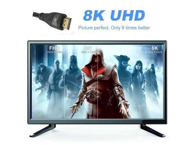 8K HDMI Kabel 2.1 UHD 48G 8K@60Hz 4K@120Hz 1080p@240Hz HDR ARC PS5 XBOX 1m 2m 3m