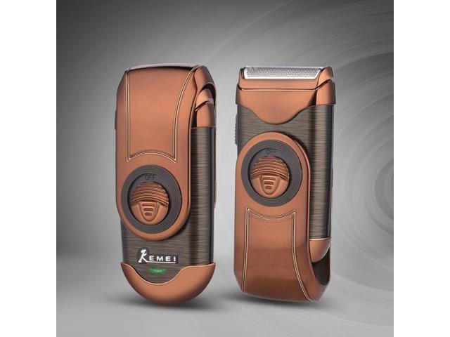 Portable Golden Electric Shavers For Men Face Care Mustache Razor