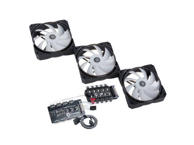 Bitspower Touchaqua NJORD II 120 PWM Fan, Digital RGB, 3-Pack