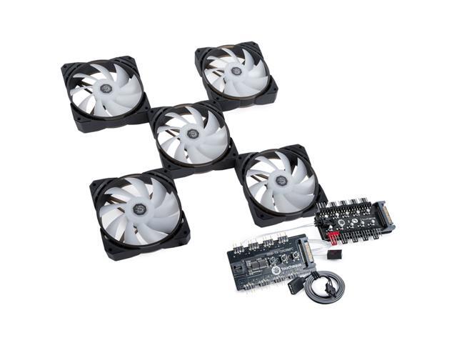 Bitspower Touchaqua NJORD II 120 PWM Fan, Digital RGB, 5-Pack