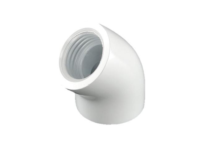 Bitspower G1/4" Female to Female Extender Fitting, 45 Degree Angle, Deluxe White