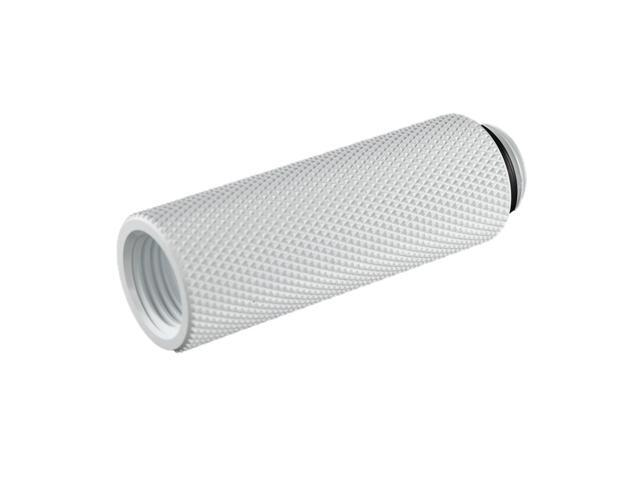 Bitspower G1/4" Male to Female Extender Fitting, 50mm, Deluxe White