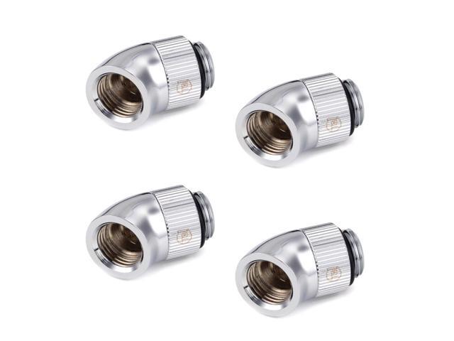 Rotary Alphacool HF G1//4 Male to Male Extender Fitting Chrome 4-Pack