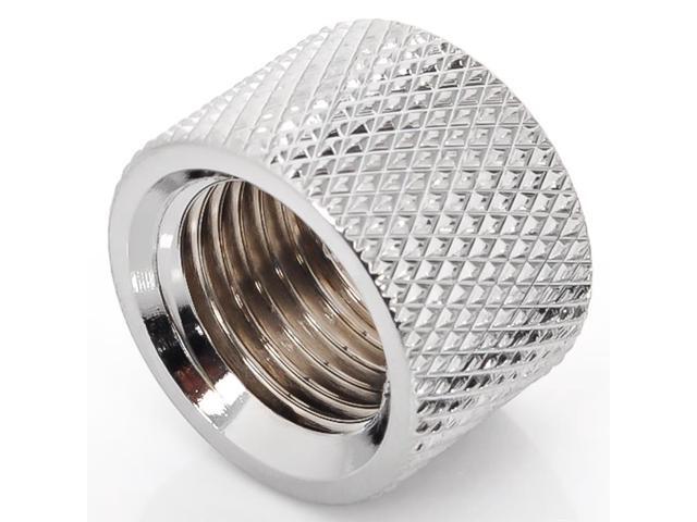 Bitspower G1/4" Female to Female Multi-Transfer Adapter Fitting, Silver Shining