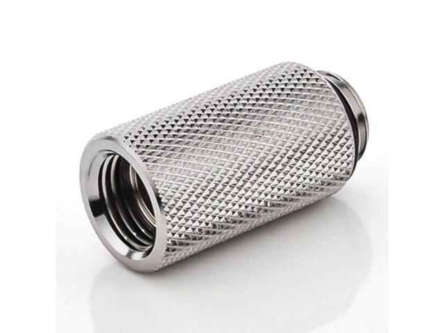 Bitspower G1/4" Male to Female Extender Fitting, 30mm, Silver Shining