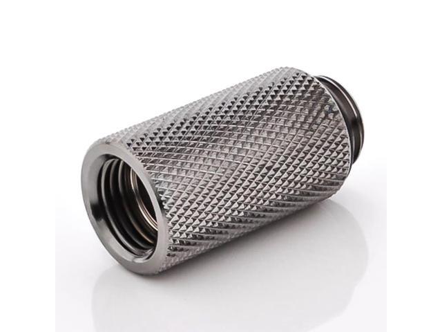 Bitspower G1/4" Male to Female Extender Fitting, 30mm, Black Sparkle