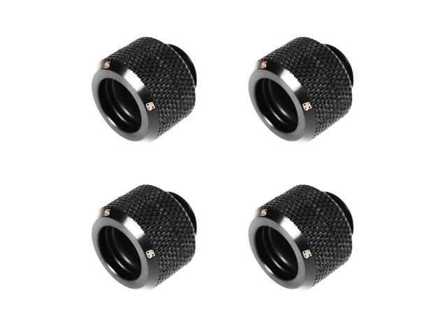 90/° Rotary for Use with Barrow Rigid Tubing Only Black Barrow G1//4 to 14mm Multi-Link Fitting 4-Pack