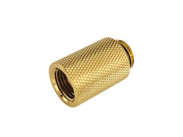 Bitspower G1/4" Male to Female Extender Fitting, 25mm, True Brass