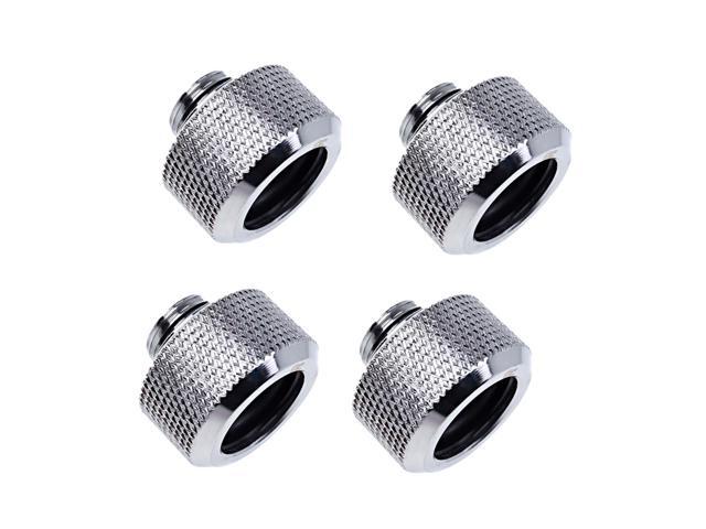 Rotary Alphacool HF G1//4 Male to Male Extender Fitting Chrome 4-Pack