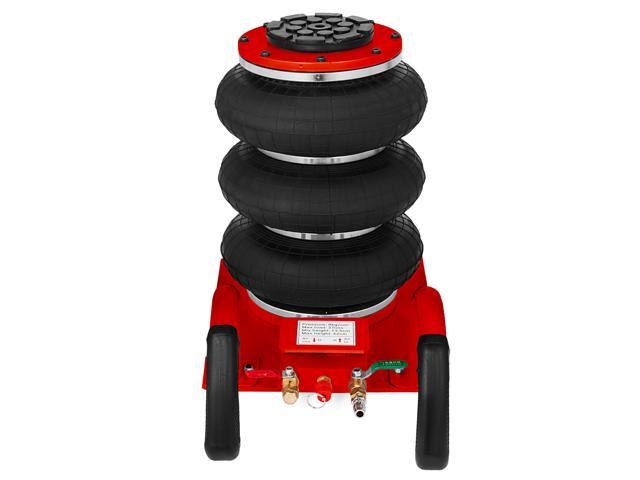 VEVOR Mophorn Triple Bag Air jack 3 Ton Pneumatic Car Jack 6600lbs Heavy  Duty Air Jack Lifting Up To 16 Inch Height (Red) 