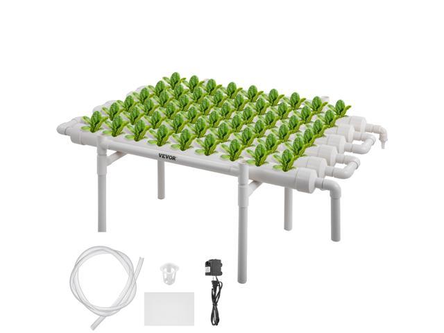 Hydroponic Grow Kit 54 Planting Sites 6 Pipes 2 Layers PVC Vegetables Cabbage 