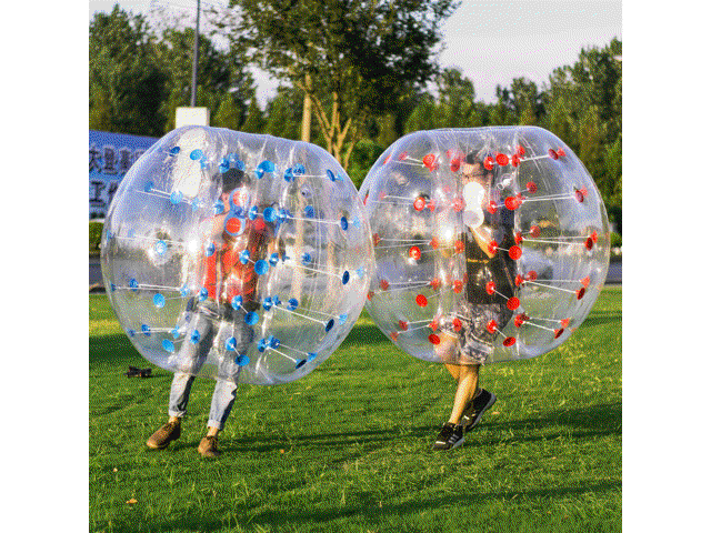 Kids Inflatable Giant Body Bumper Bubble Soccer Ball 75x110cm Jenjo Games 